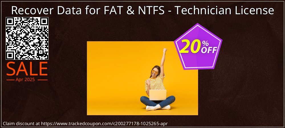 Recover Data for FAT & NTFS - Technician License coupon on National Walking Day discount