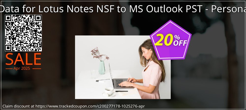 Recover Data for Lotus Notes NSF to MS Outlook PST - Personal License coupon on World Party Day offering sales