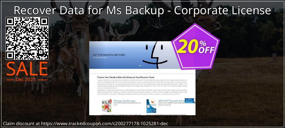 Recover Data for Ms Backup - Corporate License coupon on World Party Day deals