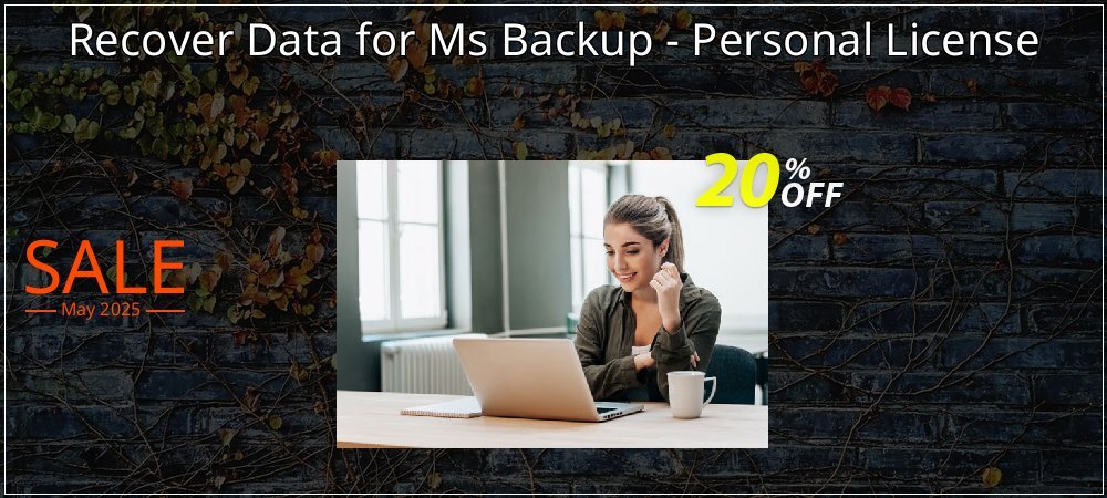 Recover Data for Ms Backup - Personal License coupon on National Memo Day discount