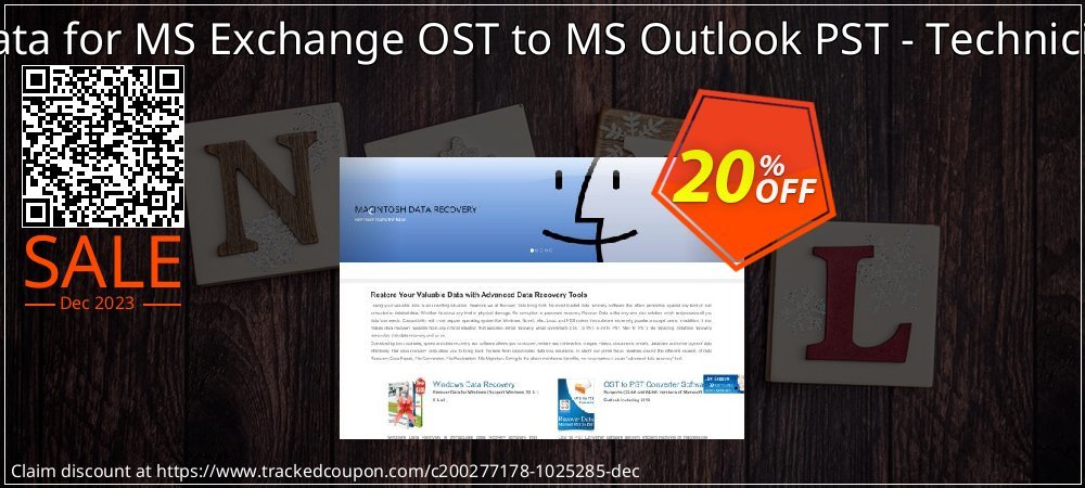 Recover Data for MS Exchange OST to MS Outlook PST - Technician License coupon on National Walking Day offering sales