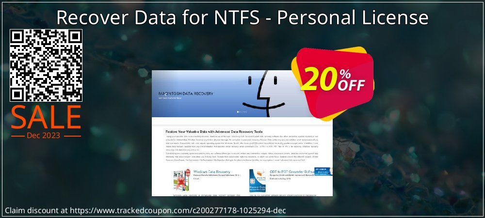 Recover Data for NTFS - Personal License coupon on April Fools' Day offering discount