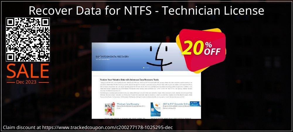 Recover Data for NTFS - Technician License coupon on Mother Day discounts