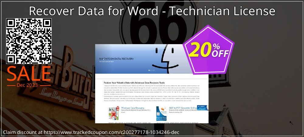 Recover Data for Word - Technician License coupon on World Party Day offer