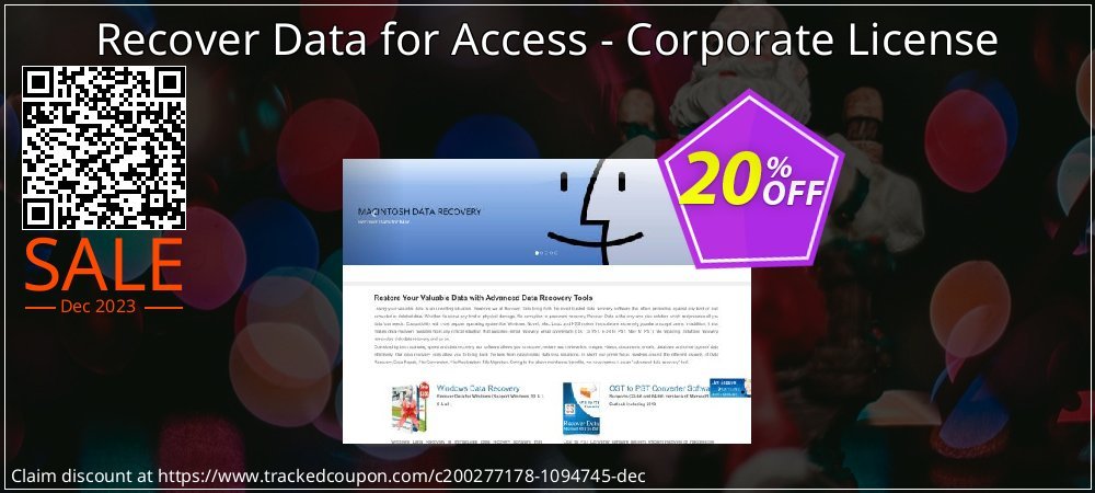 Recover Data for Access - Corporate License coupon on National Walking Day discount