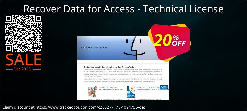 Recover Data for Access - Technical License coupon on Mother Day offering sales