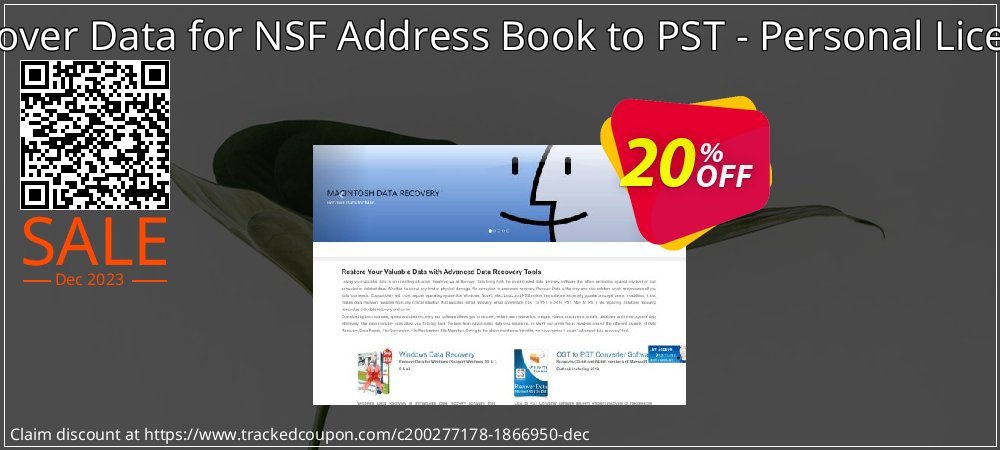 Recover Data for NSF Address Book to PST - Personal License coupon on Mother Day sales