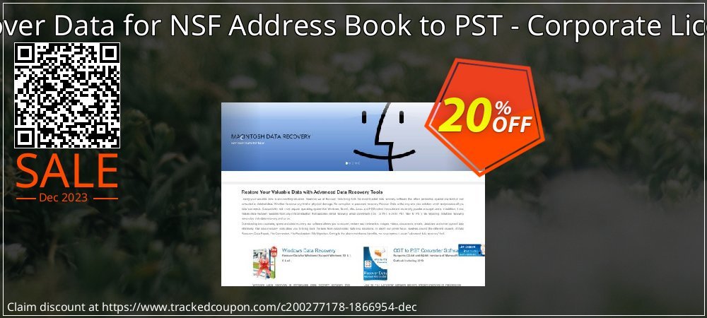 Recover Data for NSF Address Book to PST - Corporate License coupon on National Smile Day offering discount