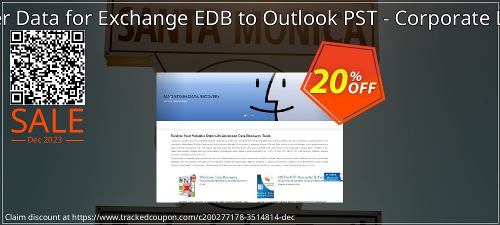 Recover Data for Exchange EDB to Outlook PST - Corporate License coupon on National Smile Day sales