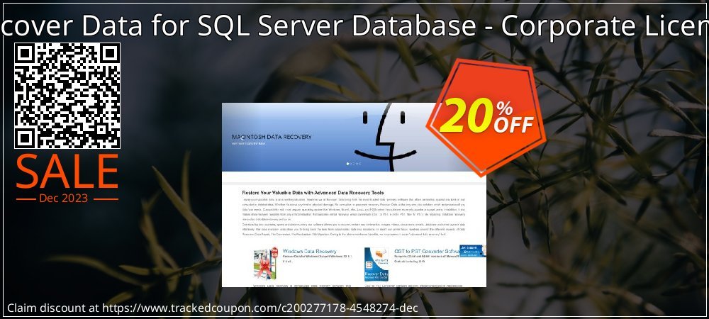 Recover Data for SQL Server Database - Corporate License coupon on Tell a Lie Day discounts
