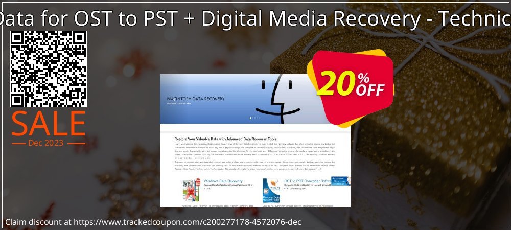 Recover Data for OST to PST + Digital Media Recovery - Technical License coupon on World Party Day offering discount