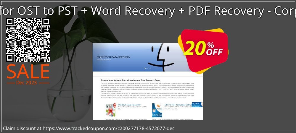 Recover Data for OST to PST + Word Recovery + PDF Recovery - Corporate License coupon on April Fools' Day offering sales