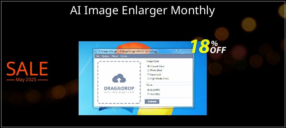 AI Image Enlarger Monthly coupon on Mother's Day discounts