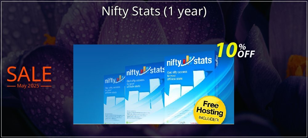 Nifty Stats - 1 year  coupon on Constitution Memorial Day sales