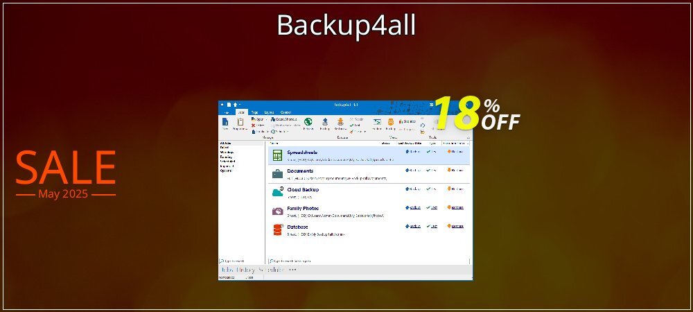 Backup4all coupon on National Smile Day super sale