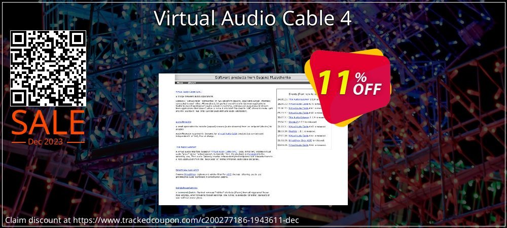 Virtual Audio Cable 4 coupon on Martin Luther King Day discount