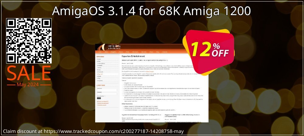 AmigaOS 3.1.4 for 68K Amiga 1200 coupon on Easter Day promotions