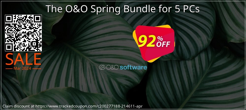 The O&O Summer Bundle for 5 PCs coupon on World Party Day discounts