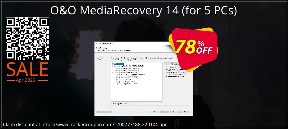 O&O MediaRecovery 14 - for 5 PCs  coupon on World Password Day offer