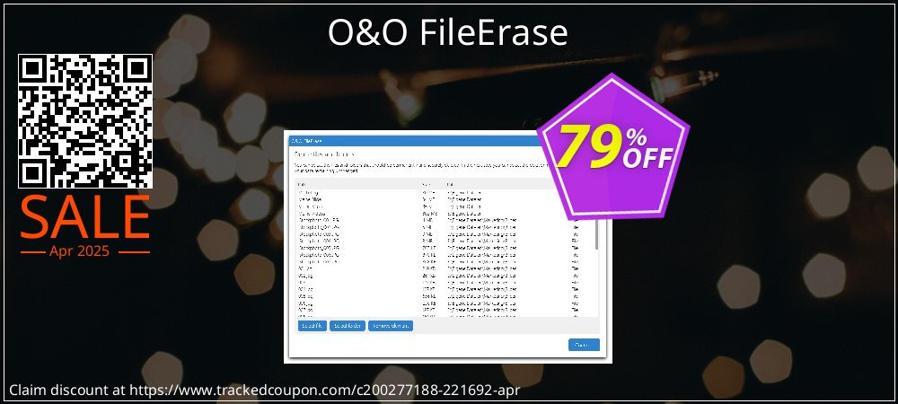 O&O FileErase coupon on National Memo Day super sale