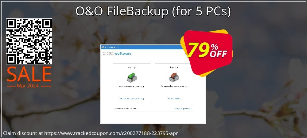 O&O FileBackup - for 5 PCs  coupon on Christmas Card Day deals