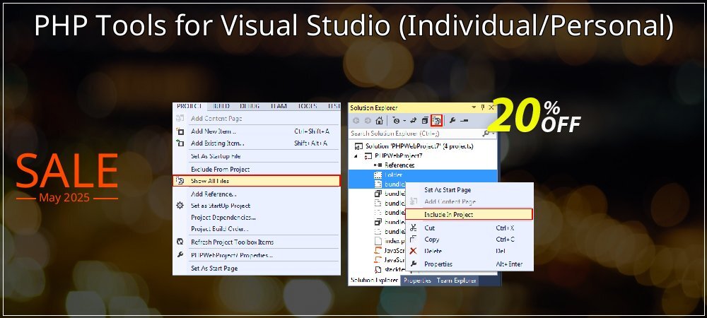 PHP Tools for Visual Studio - Individual/Personal  coupon on World Party Day promotions