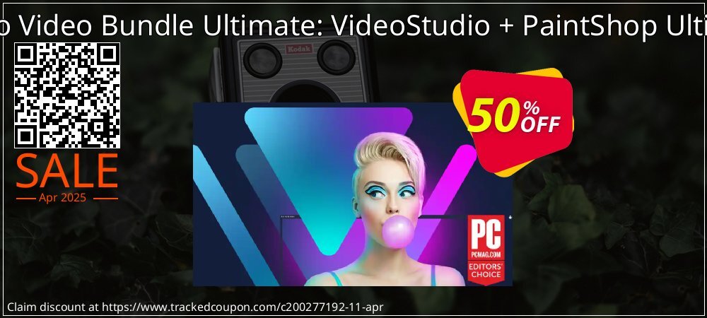 Corel Photo Video Bundle Ultimate: VideoStudio + PaintShop Ultimate 2023 coupon on World Party Day discounts