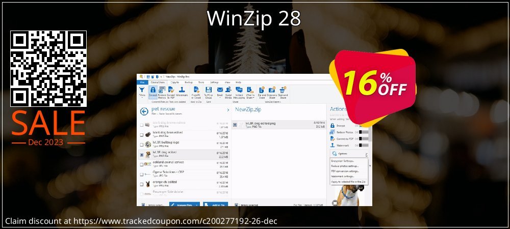 WinZip 25 coupon on National Noodle Day deals