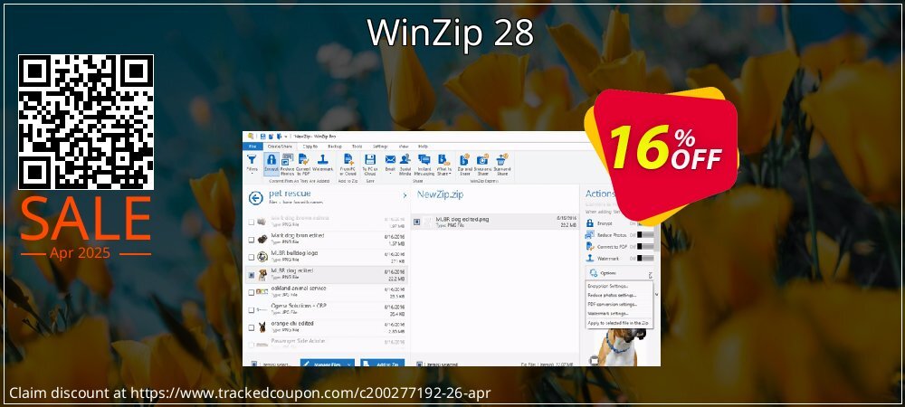 WinZip 28 coupon on World Party Day offering discount