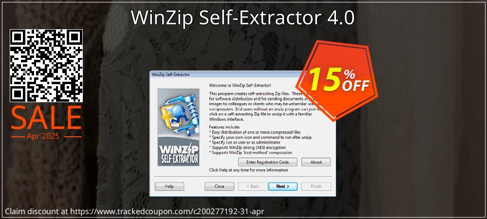 WinZip Self-Extractor 4.0 coupon on World Party Day sales