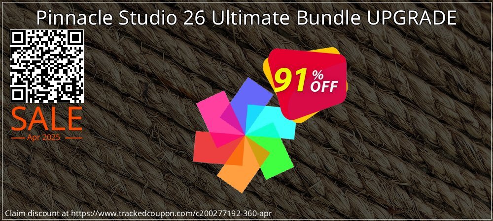 Pinnacle Studio 26 Ultimate Bundle UPGRADE coupon on National Walking Day offering sales