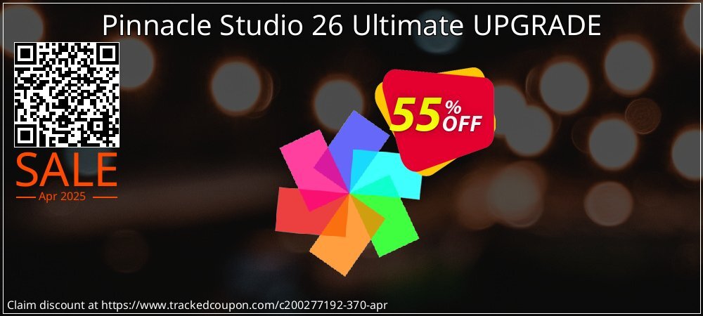 Pinnacle Studio 26 Ultimate UPGRADE coupon on National Walking Day super sale