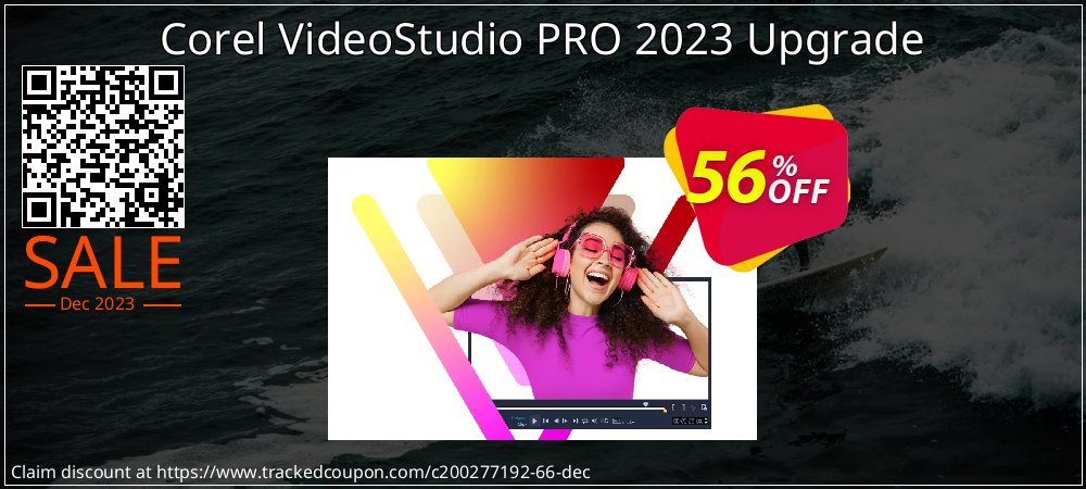 Corel VideoStudio PRO 2023 Upgrade coupon on Halloween offering sales