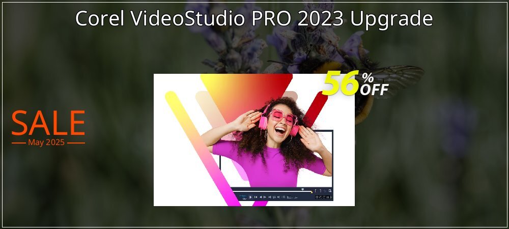 Corel VideoStudio PRO 2023 Upgrade coupon on World Party Day promotions