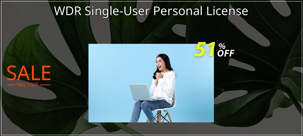 WDR Single-User Personal License coupon on National Pizza Party Day sales