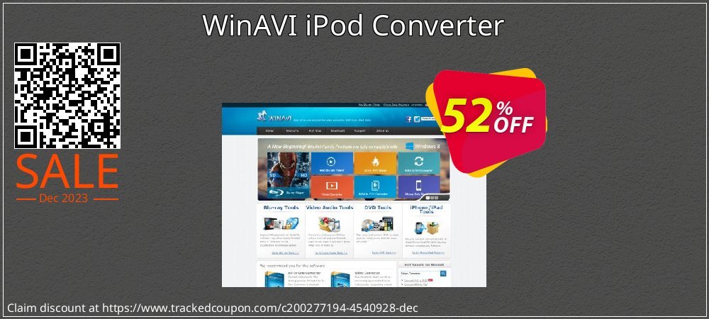 WinAVI iPod Converter coupon on Easter Day discount