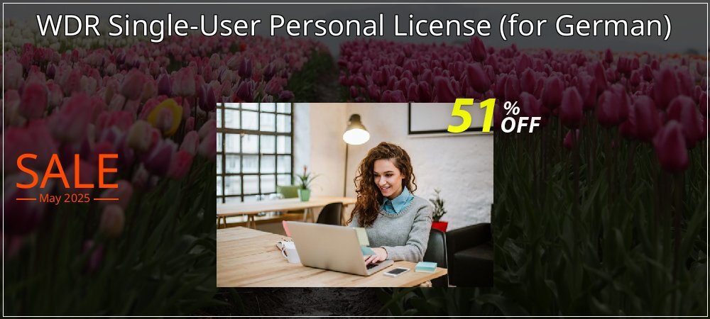 WDR Single-User Personal License - for German  coupon on Tell a Lie Day offering discount