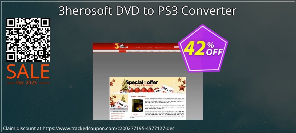 3herosoft DVD to PS3 Converter coupon on Working Day super sale
