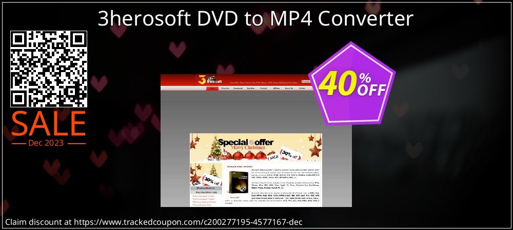 3herosoft DVD to MP4 Converter coupon on April Fools' Day sales