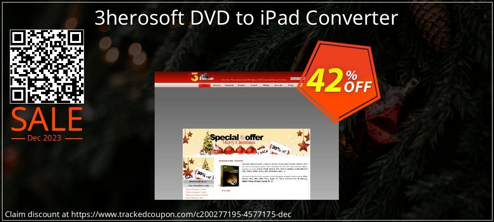 3herosoft DVD to iPad Converter coupon on Mother Day sales