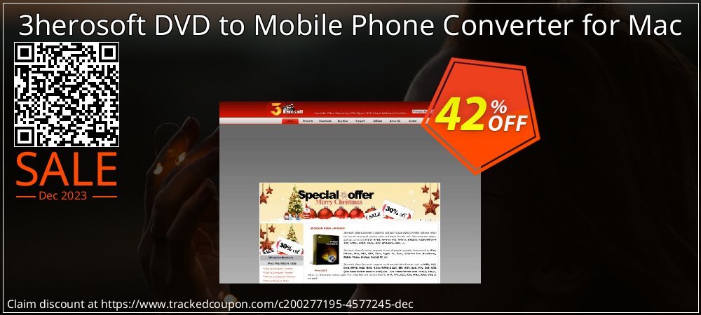 3herosoft DVD to Mobile Phone Converter for Mac coupon on Mother Day discounts