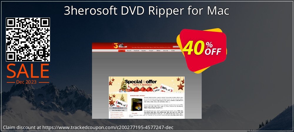 3herosoft DVD Ripper for Mac coupon on Working Day sales