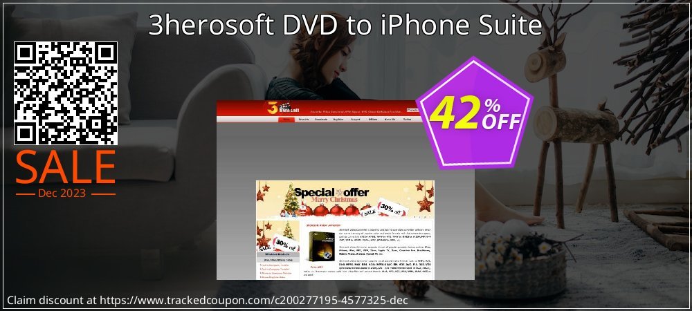 3herosoft DVD to iPhone Suite coupon on National Walking Day offering sales