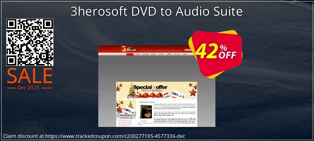 3herosoft DVD to Audio Suite coupon on World Party Day discounts