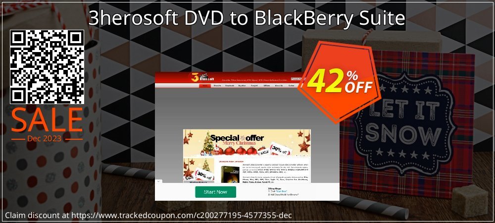 3herosoft DVD to BlackBerry Suite coupon on National Walking Day promotions