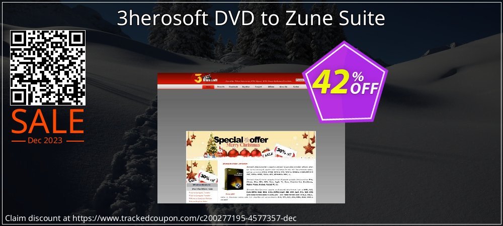 3herosoft DVD to Zune Suite coupon on April Fools Day sales