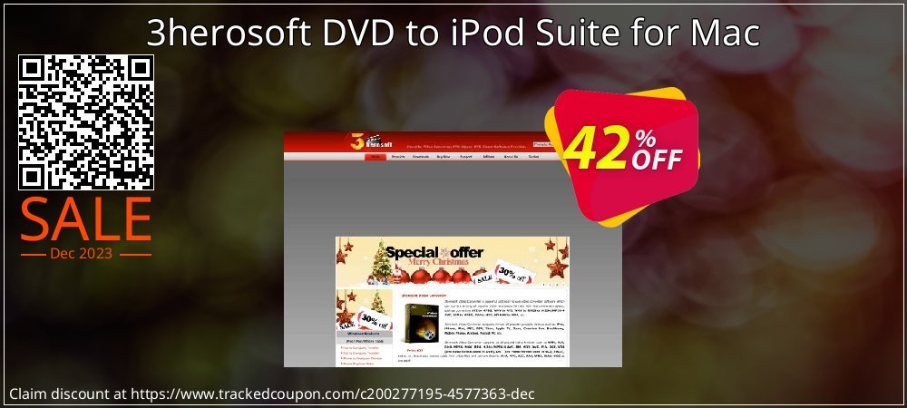 3herosoft DVD to iPod Suite for Mac coupon on Constitution Memorial Day promotions