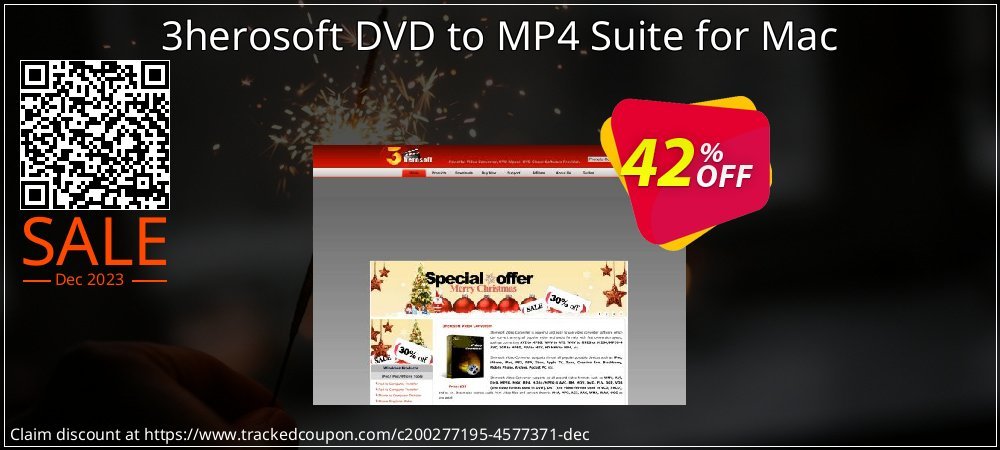 3herosoft DVD to MP4 Suite for Mac coupon on World Party Day super sale