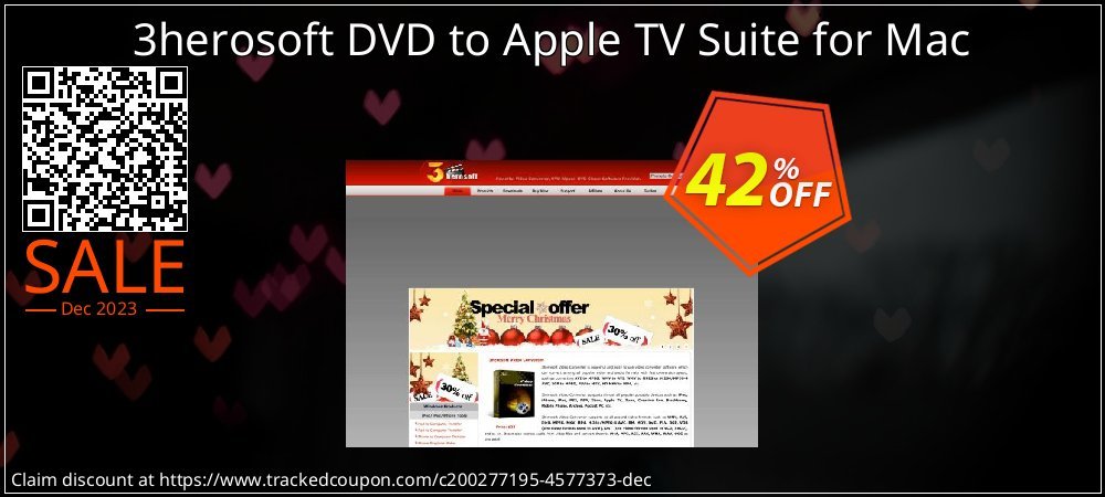 3herosoft DVD to Apple TV Suite for Mac coupon on Constitution Memorial Day sales