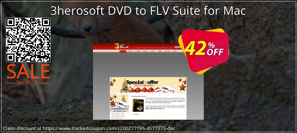 3herosoft DVD to FLV Suite for Mac coupon on Mother Day offer